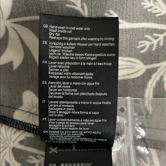 Scotch & Soda Floral Print Button Down Shirt Women's Medium Black White - Picture 13 of 15